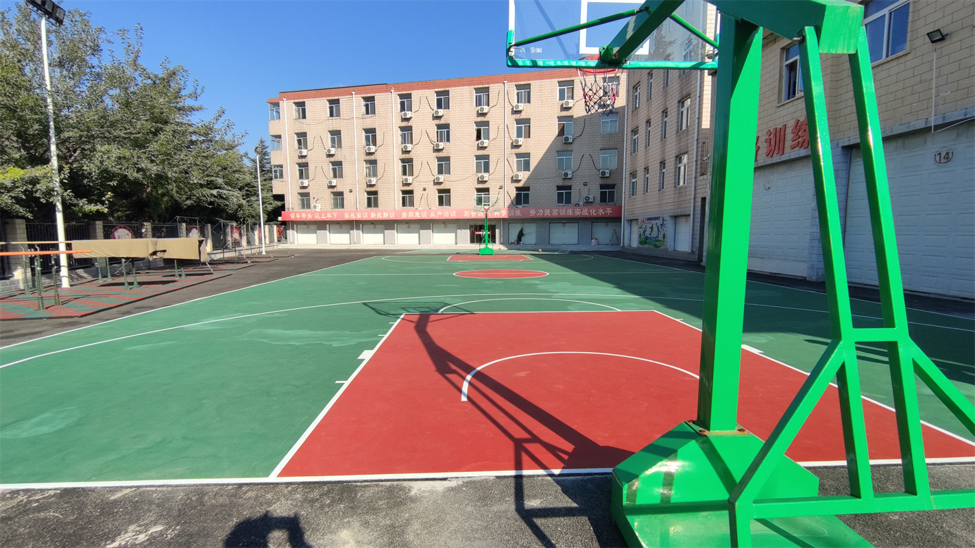 彈性丙烯酸籃球場地